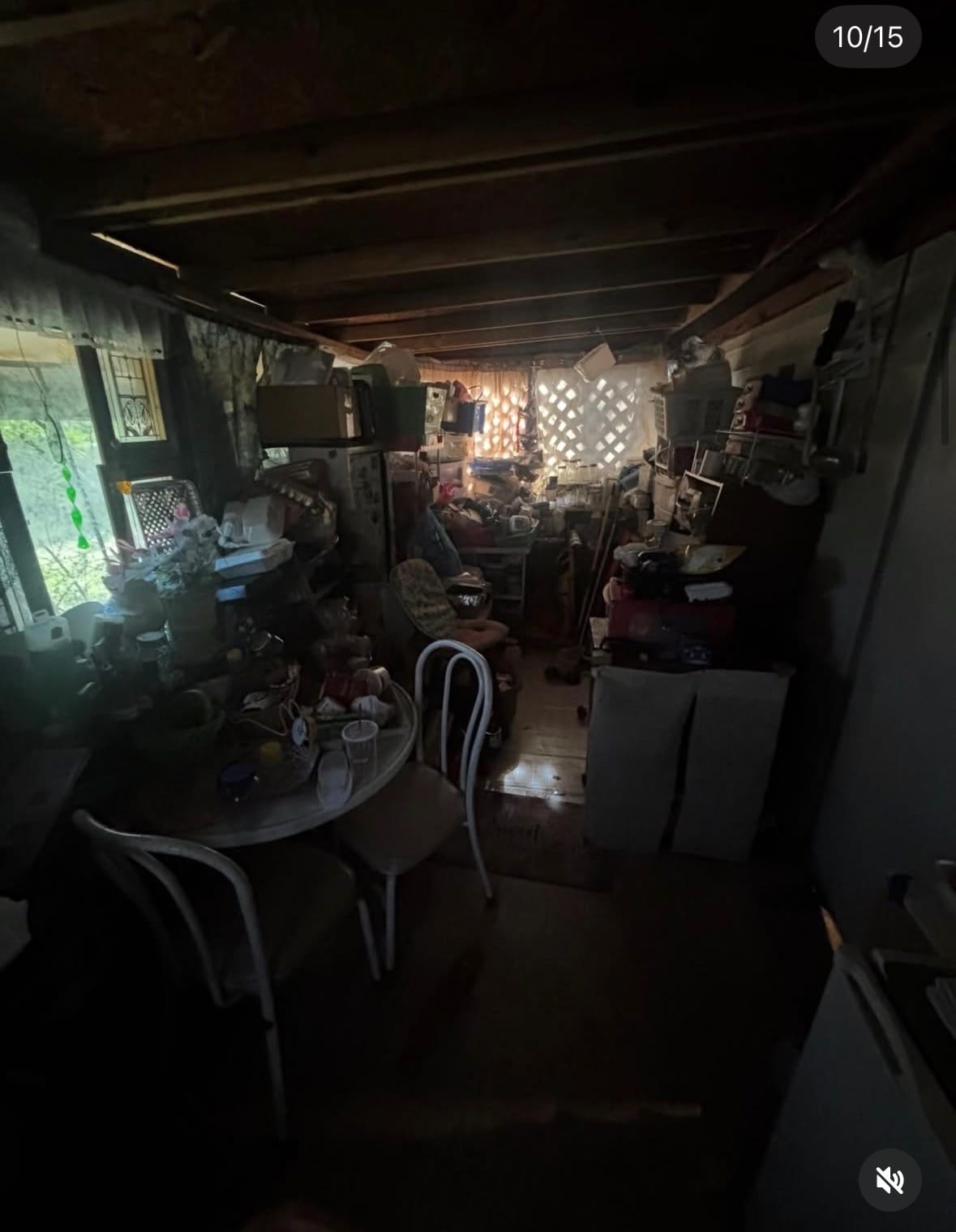 Hoarded room before cleanout